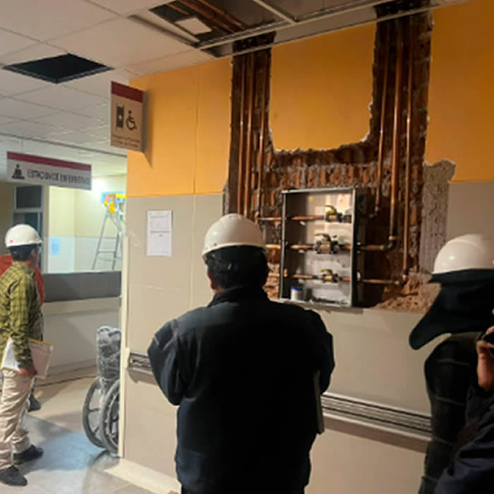 Suministro e instalación de tuberías de gases medicinales